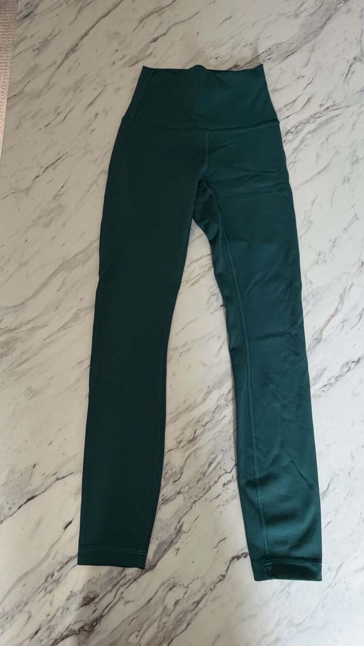 Lululemon Wunder Train High-Rise Pant 25" Storm Teal Size 0